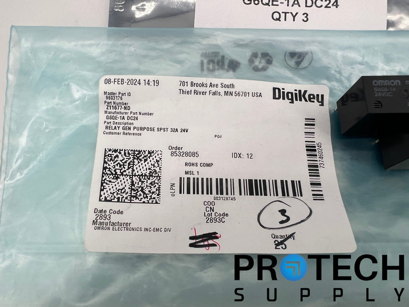 Load image into Gallery viewer, (Pack of 3) Omron G6QE-1A DC24 General Purpose Relay NEW with WARRANTY