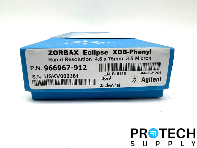 Load image into Gallery viewer, Agilent Eclipse XDB-Phenyl Rapid Resolution 4.6 x 75mm 3.5-Micron NEW SEALED