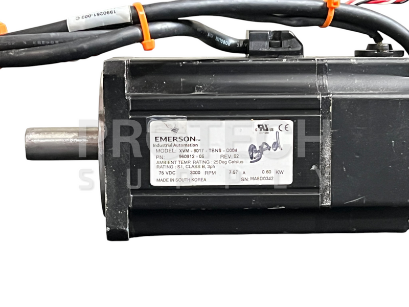 Load image into Gallery viewer, Emerson XVM-8017-TBNS-D004 AC Servo Motor FOR PARTS / REPAIR