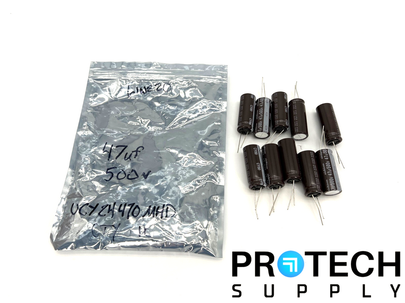 Load image into Gallery viewer, (10/Pk) Nichicon UCY2G470MHD Aluminum Capacitors 47µF 400V NEW with WARRANTY