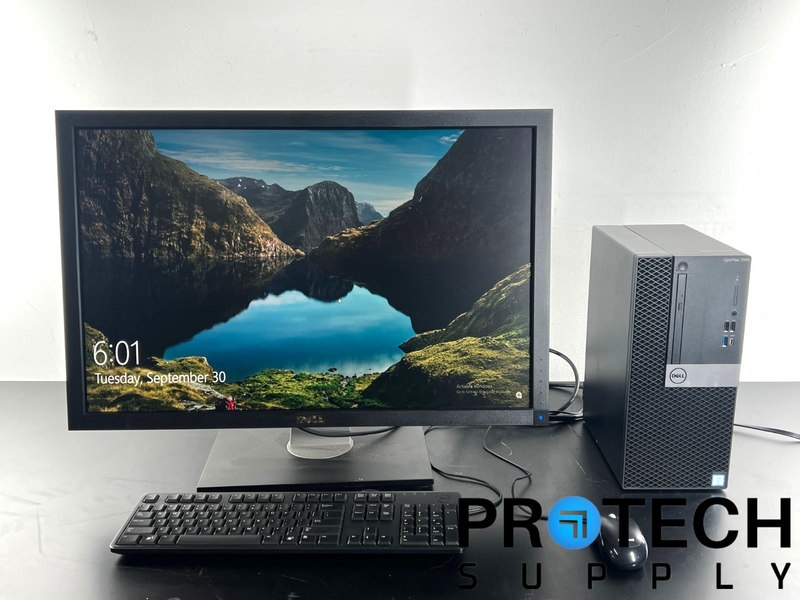 Load image into Gallery viewer, Dell OptiPlex 7060 Intel Core i7-8700 8GB RAM + Dell U3011t Monitor w/ WARRANTY