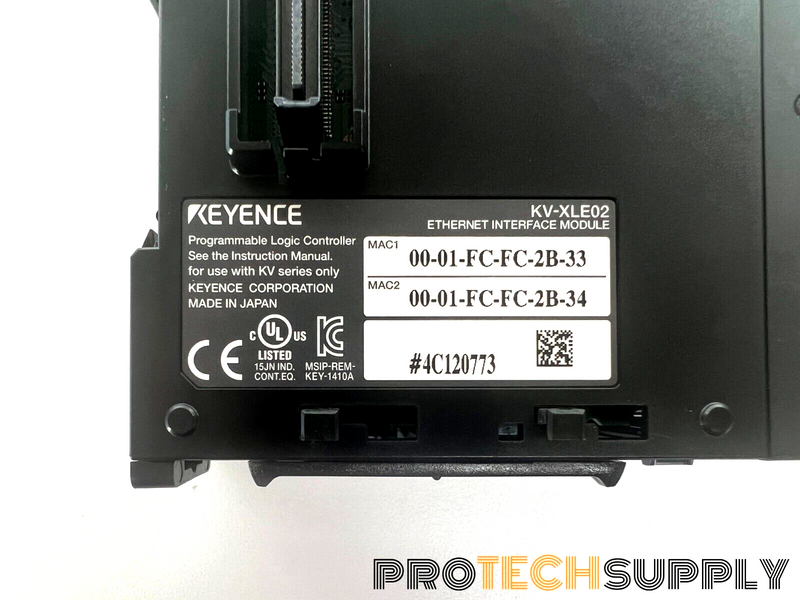 Load image into Gallery viewer, Keyence KV-XLE02 PLC Module Ethernet Interface Module NEW with WARRANTY