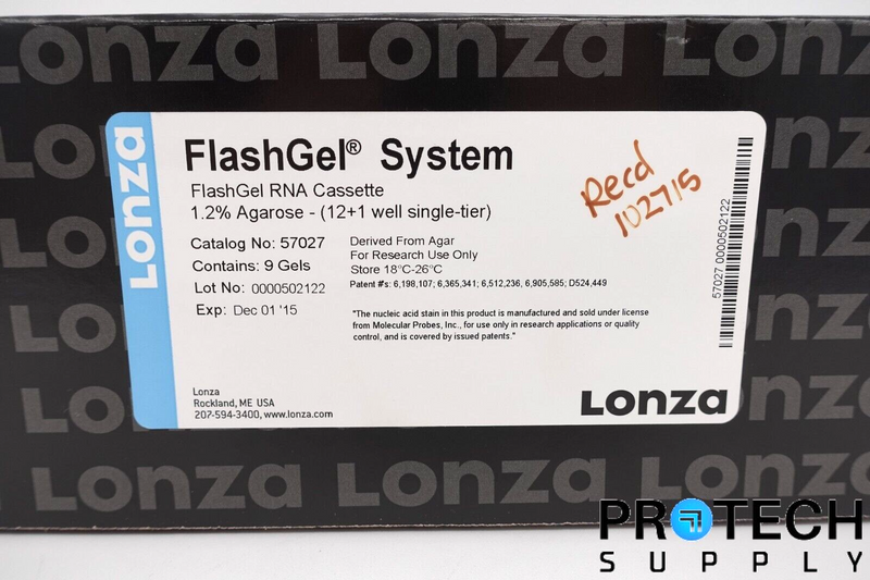 Load image into Gallery viewer, (Box of 9) Lonza 57027 FlashGel RNA Cassette 12+1 Single-Tier NEW with WARRANTY