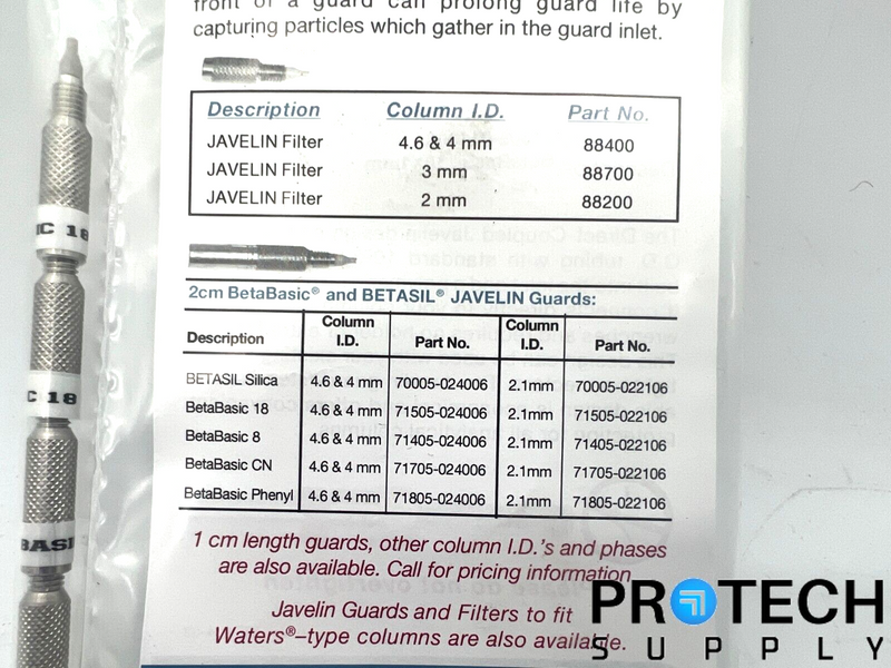 Load image into Gallery viewer, 4/Pk Thermo Javelin BetaBasic 10 x 1mm Guard Colum 71505-0110066 NEW w/ WARRANTY