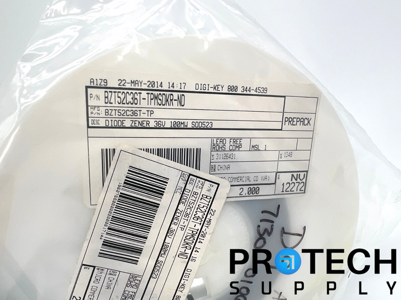 Load image into Gallery viewer, (2000/Pk) MCC BZT52C36T-TP Zener Diode 36 V ±6% Surface Mount SOD-523 NEW