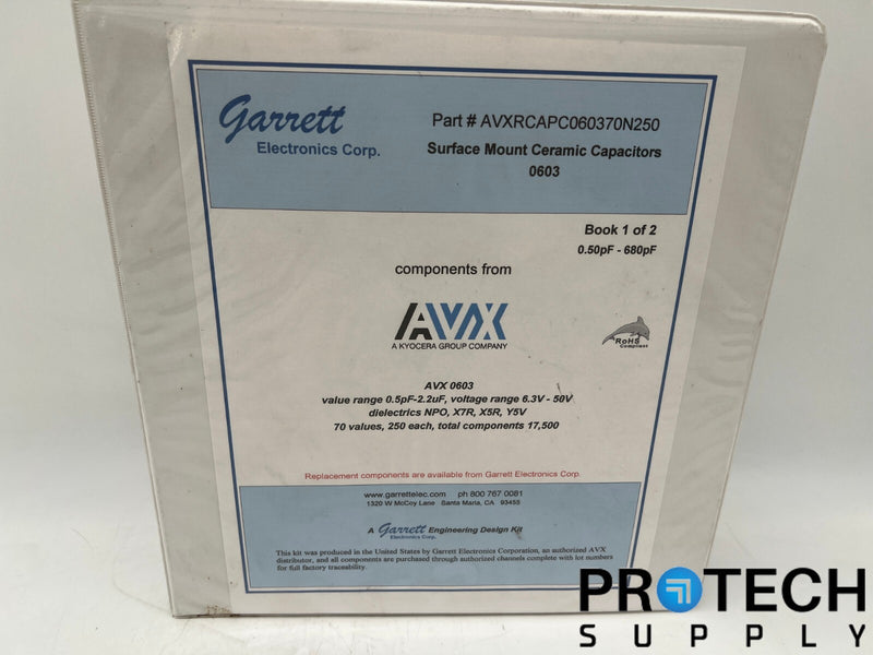 Load image into Gallery viewer, AVX Capacitor Sample Book Kit AVXRCAPC060370N250 with WARRANY