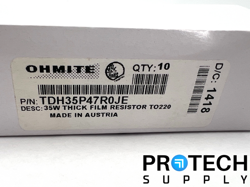 Load image into Gallery viewer, (10/Pk) OHMITE TDH35P47R0JE Chip Resistor NEW with WARRANTY