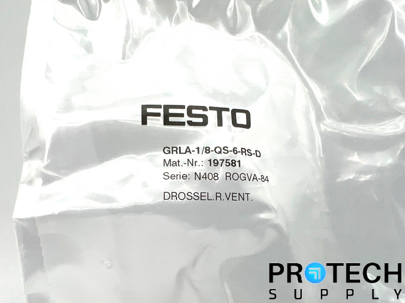 Load image into Gallery viewer, Festo GRLA-1/8-QS-6-RS-D One-Way Flow Control Valve NEW