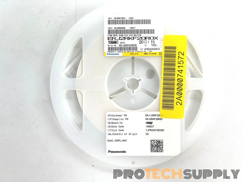 Load image into Gallery viewer, NEW (Roll of 8548) Panasonic ERJ2RKF20R0X Thick Film Resistors 20Ohm 1% WARRANTY
