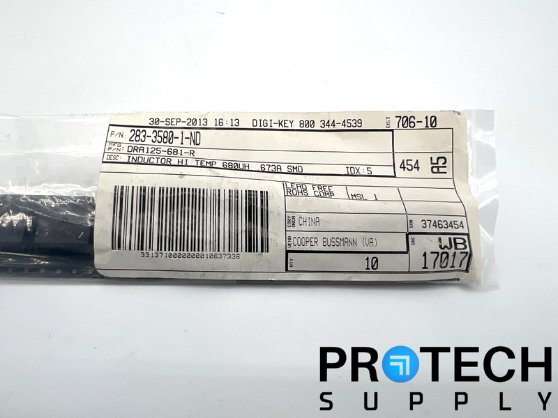 Load image into Gallery viewer, (10/Pk) Eaton DRA125-681-R Power Inductor 680µH 1.2Ohm NEW with WARRANTY