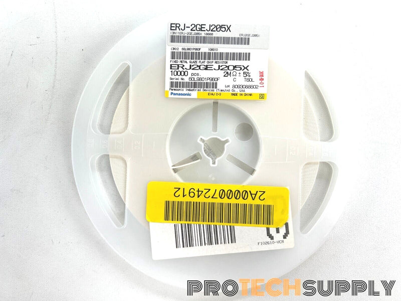 Load image into Gallery viewer, NEW (Roll of 10000) Panasonic ERJ-2GEJ205X Thick Film Resistors 2M OHM WARRANTY