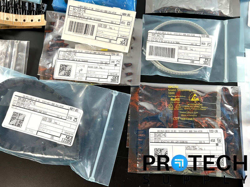 Load image into Gallery viewer, Lot of Misc Capacitor / Header / LED Indicator / Hex Nut / Diode / Transistor