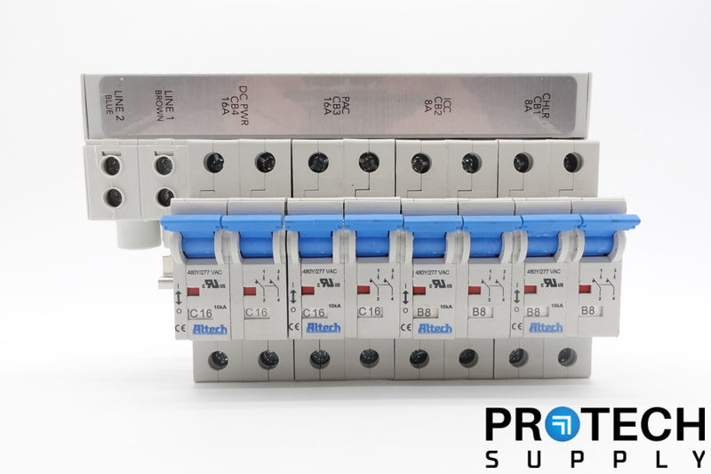 Load image into Gallery viewer, (4x) Altech E301611 2-Pole Circuit Breaker + (5x) P50UB Power Feed with WARRANTY