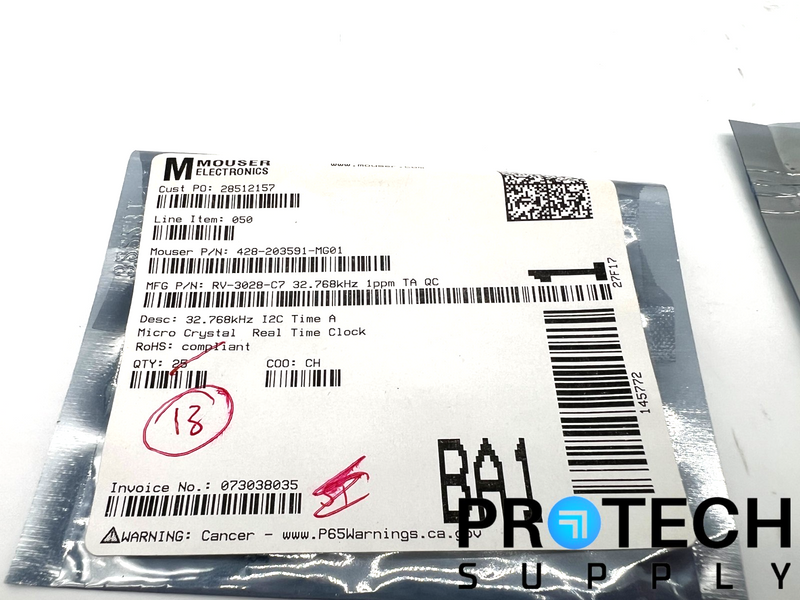 Load image into Gallery viewer, (13/Pk) Micro Crystal RV-3028-C7 Real Time Clock with WARRANTY