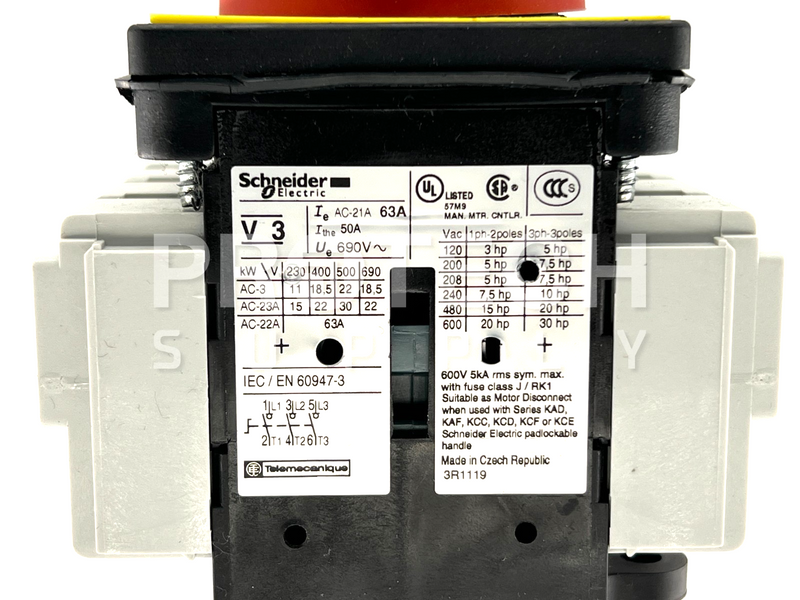 Load image into Gallery viewer, Schneider Electric V3 Switch Body + Switch-Disconnector VZ15 63A with WARRANTY