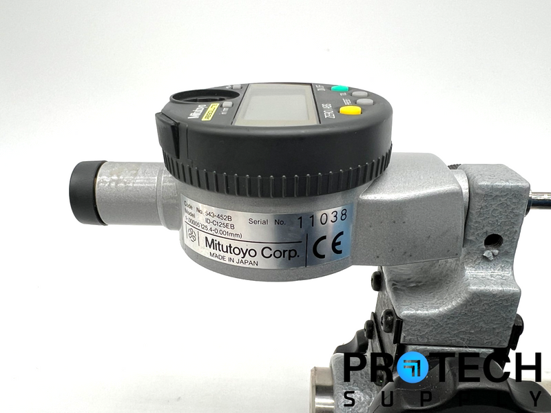 Load image into Gallery viewer, Lot of Mitutoyo 543-452B Digital Indicator + 7004 Stand with WARRANTY