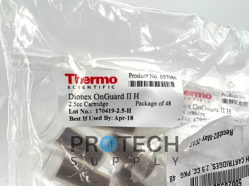 Load image into Gallery viewer, 48/Pk Thermo Dionex 057086 OnGuard II H 2.5cc Catridge