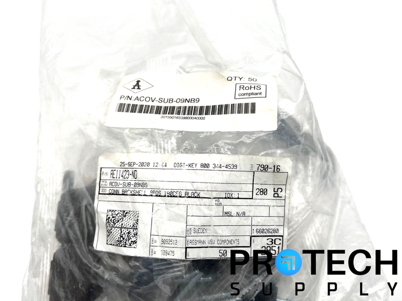 Load image into Gallery viewer, (Pack of 22) Assmann WSW ACOV-SUB-09NB9 9-Position Hinged Backshell Connector