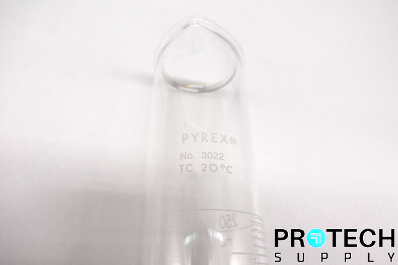 Load image into Gallery viewer, Pyrex 3022-250 250mL Single Scale Graduated Cylinder Hex Base with WARRANTY