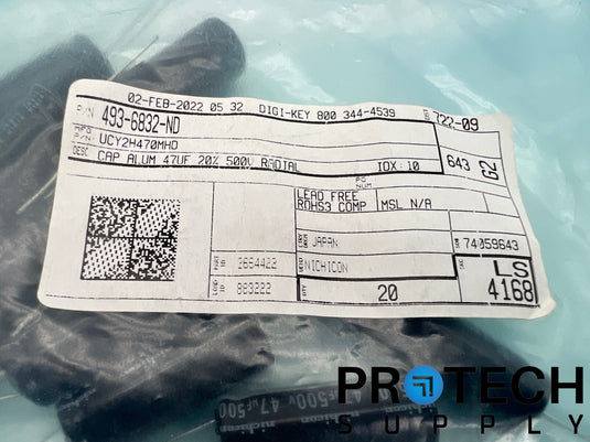 (10/Pk) Nichicon UCY2H470MHD Aluminum Electrolytic Capacitors with WARRANTY