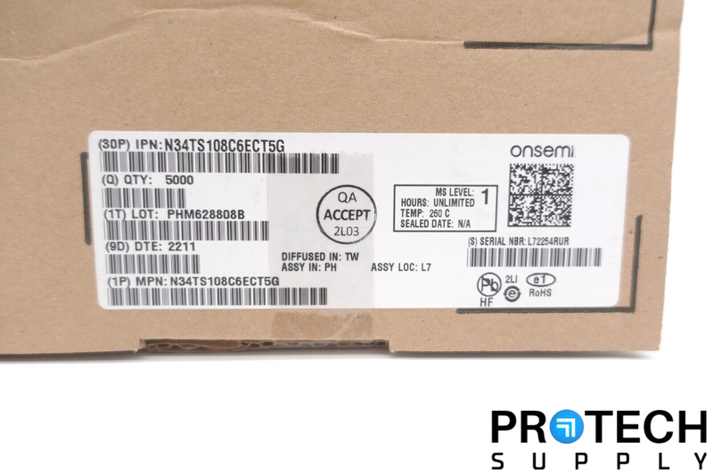 Load image into Gallery viewer, 5000/Reel Onsemi N34TS108C6ECT5G IC TEMP Sensor Digital 6-WLCSP NEW w/ WARRANTY