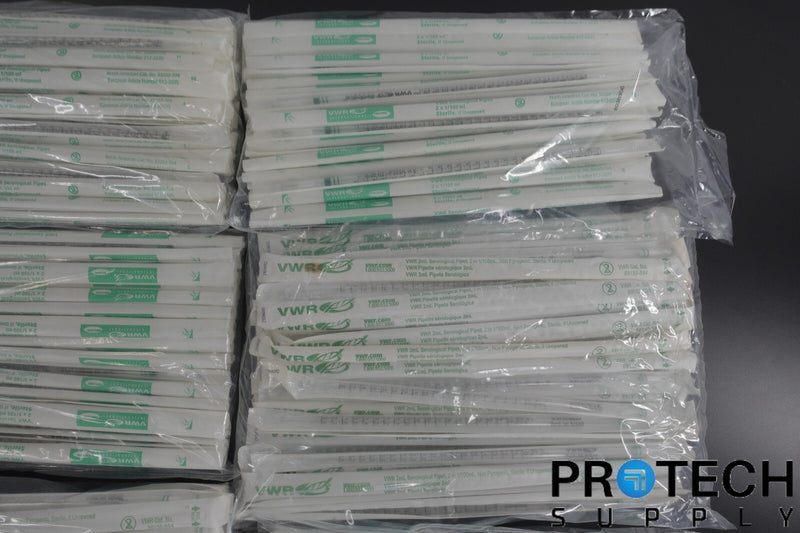 Load image into Gallery viewer, (Lot of 450) VWR / Falcon 2mL in 1/100ml Disposable Serological Pipets NEW