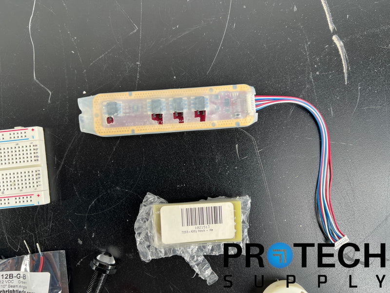 Load image into Gallery viewer, Lot of Misc LED Indicators / Breadboard / KH PCB / Pressure Sensor