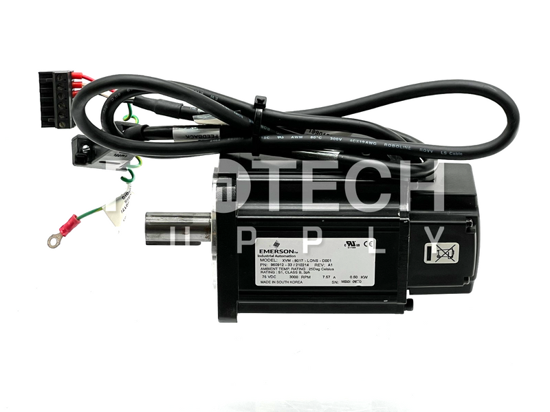 Load image into Gallery viewer, Emerson XVM-8017-LONS-D001 Servo Motor 75VDC 3000RPM 0.60Kw GUARANTEED