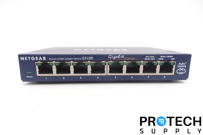 Load image into Gallery viewer, Netgear GS108 v3 ProSafe 8-Port Gigabit Ethernet Switch with WARRANTY