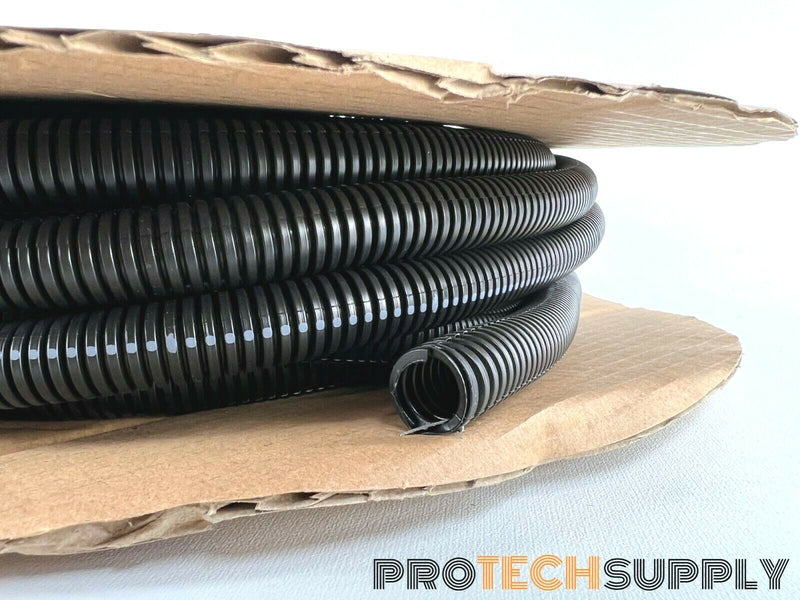 Load image into Gallery viewer, CRNYL CRNYL6/.5X50 Nylon Flexible Slit Corrugated Tubing 1/2" 50' Length