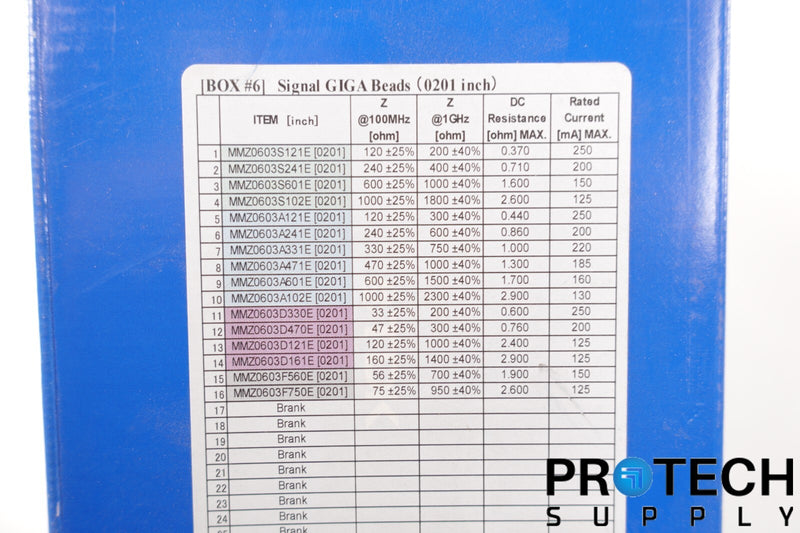 Load image into Gallery viewer, TDK Sample Box #6 Ferrite Chip Beads, Power Beads with WARRANTY