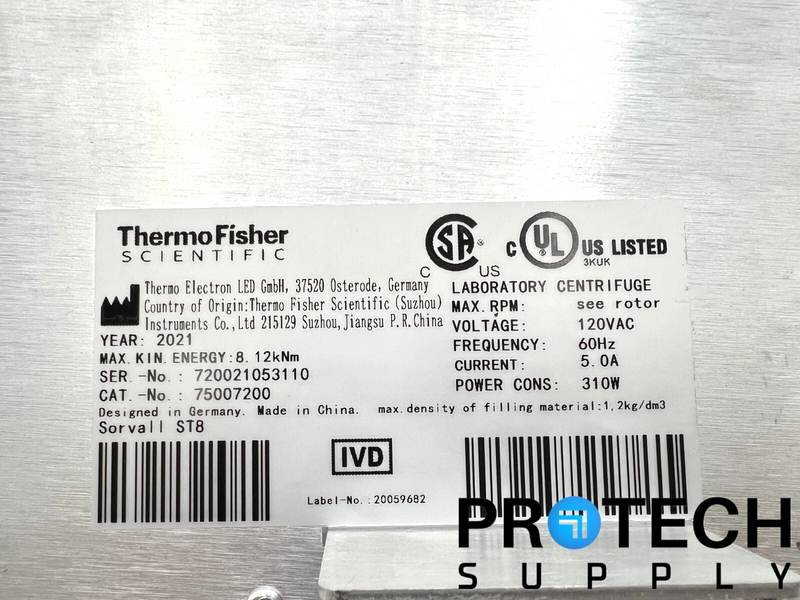 Load image into Gallery viewer, Back Panel 75007200 from Thermo Sorvall ST8 Centrifuge with WARRANTY