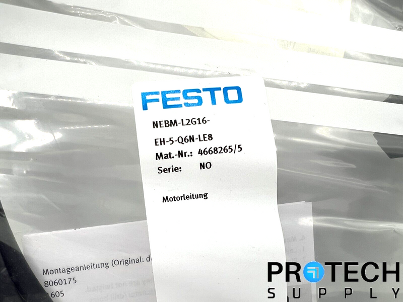 Load image into Gallery viewer, Festo NEBM-L2G16-EH-5-Q6N-LE8 Connecting Cable NEW with WARRANTY