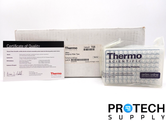 (10 Racks) Thermo 7325 250µL Integrity Filter Tips Sterile NEW
