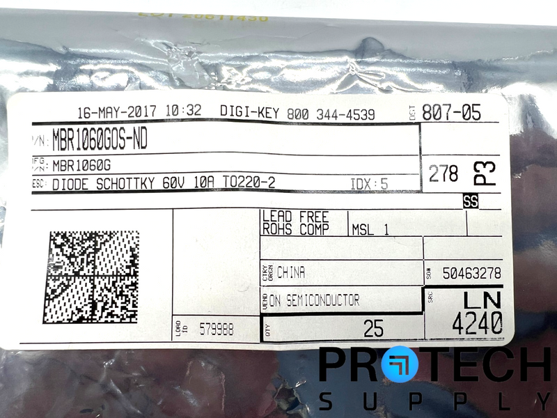 Load image into Gallery viewer, (24/Pk) Onsemi MBR1060G Through Hole Diode with WARRANTY