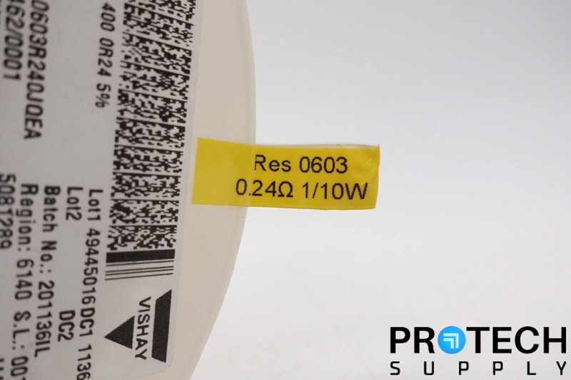 Load image into Gallery viewer, (Qty 5000) Vishay RCWL0603R240JQEA Roll of Chip Resistors ±5 % New with WARRANTY