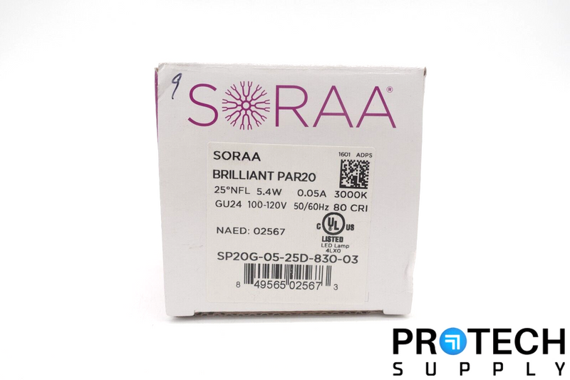 Load image into Gallery viewer, Soraa BRILLIANT PAR20 Light Bulb 3000K 5.4W SP20G-05-25D-830-03 NEW w/ WARRANTY
