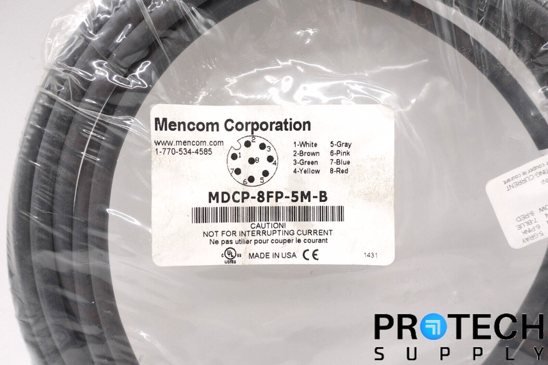 Load image into Gallery viewer, Mencom Corporation MDCP-8FP-5M-B MDC Cordset Shielded Cable NEW with WARRANTY