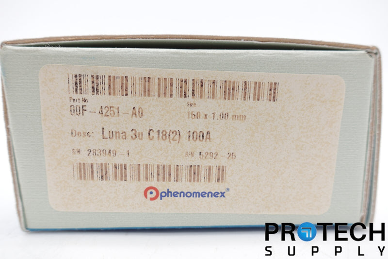 Load image into Gallery viewer, Phenomenex 00F-4251-A0 Luna 3u C18(2) 100A NEW with WARRANTY