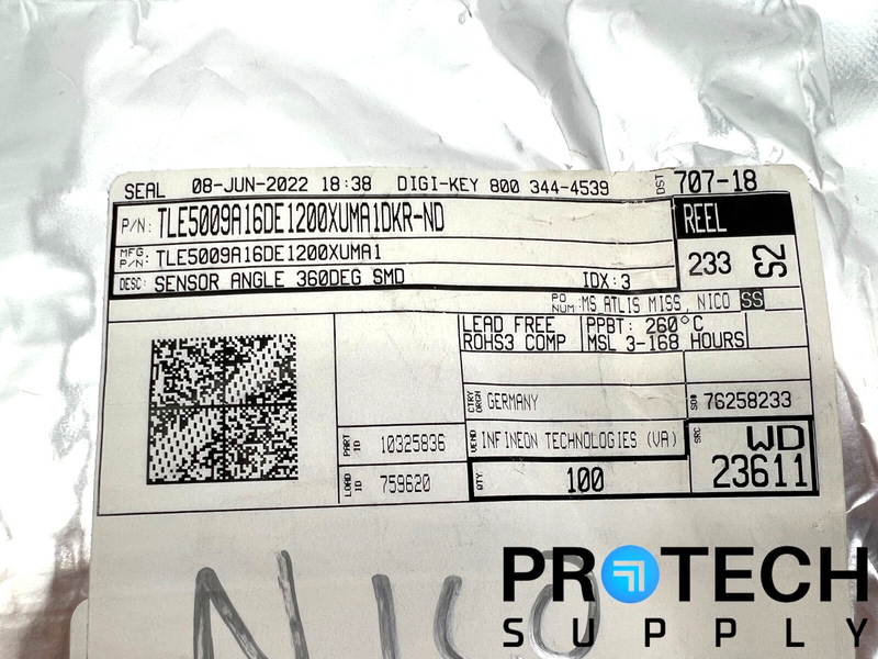 Load image into Gallery viewer, (100/Pk) Infineon TLE5009A16DE1200XUMA1 Magnetoresistive Sensor NEW SEALED