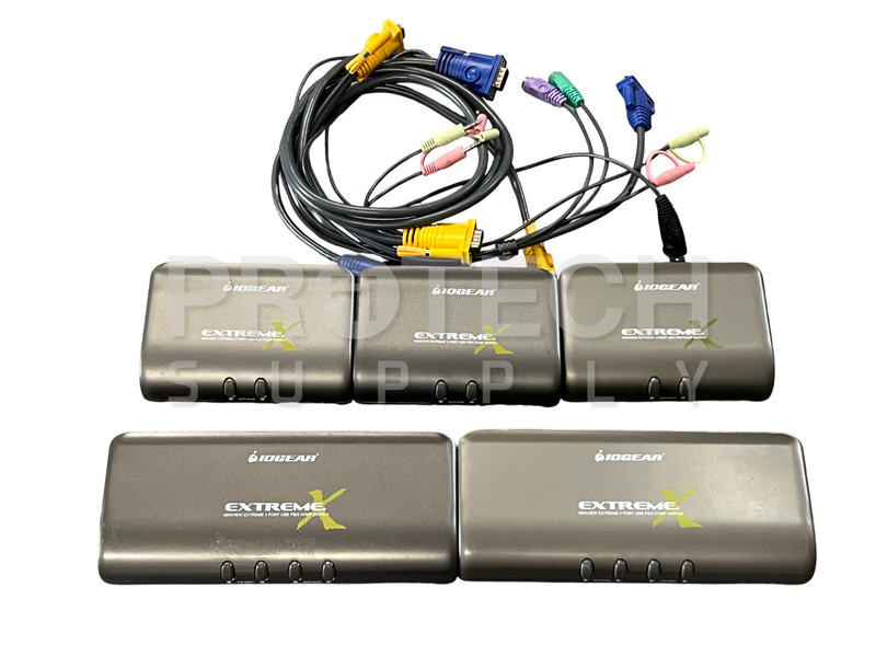Load image into Gallery viewer, (Lot of 5) IOGEAR Extreme KVM Switches 2x GCS1734 & 3x GCS1732 with WARRANTY