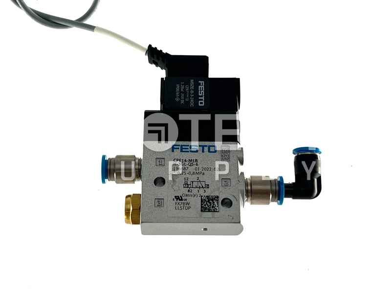 Load image into Gallery viewer, (Lot of 2) FESTO M1B-H3GL-QS-6 Solenoid Valve 196887 with WARRANTY