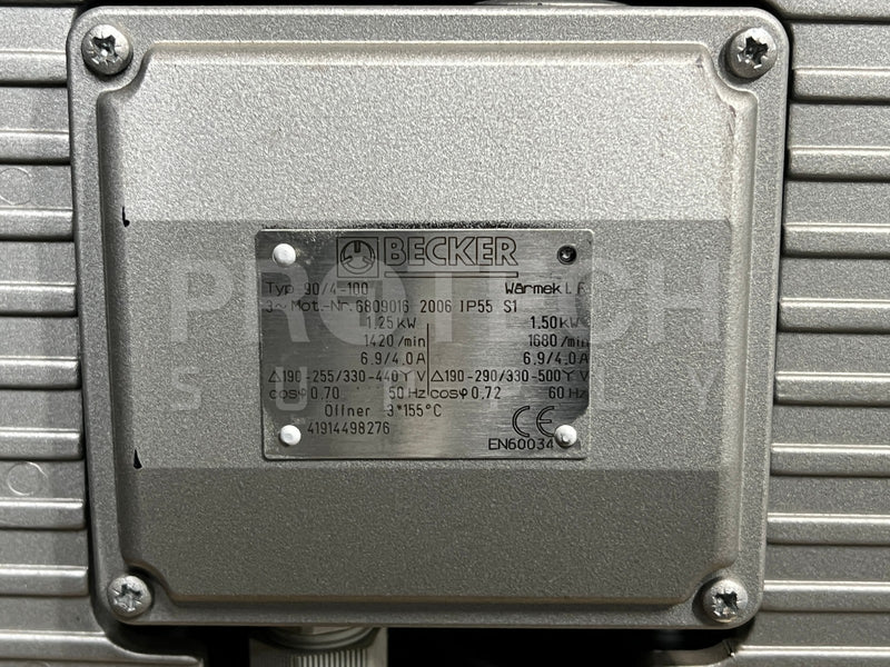 Load image into Gallery viewer, Becker 90/4-100 Rotary Vane Vacuum Pump VT 4.40 with WARRANTY