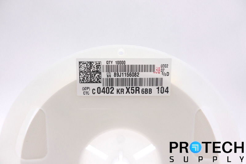 Load image into Gallery viewer, (10,000/Reel) YAGEO CC0402KRX5R6BB104 0.1µF 10V Ceramic Capacitor w/ WARRANTY