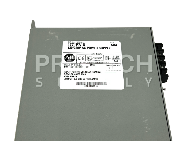 Load image into Gallery viewer, Allen Bradley 1771P7/D AC Power Supply Rev A04 with WARRANTY