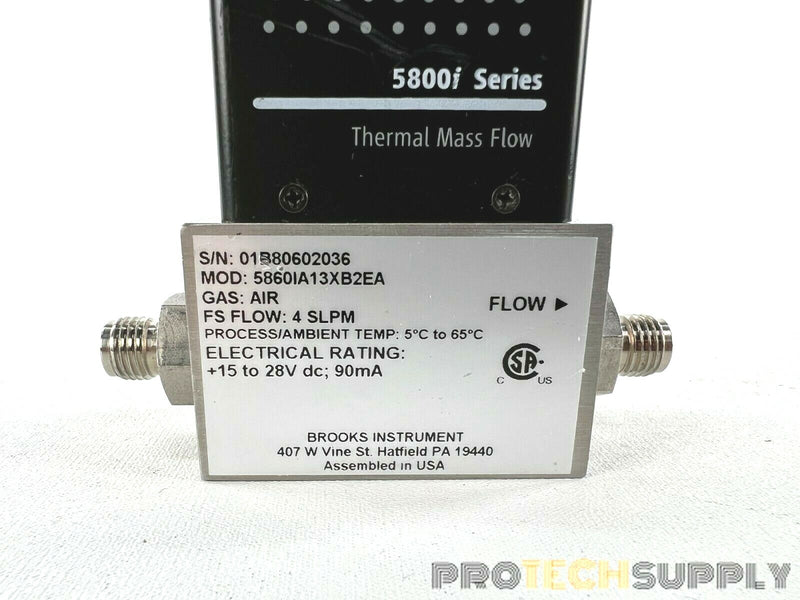 Load image into Gallery viewer, Brooks Instrument 5860i A13XB2EA Thermal Mass Flowr Gas: Air with WARRANTY