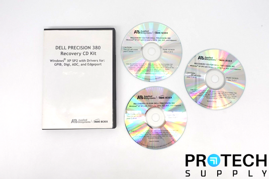 (Disc 1-3) Applied Biosystems Dell Precision 380 Recovery CD Kit NEW w/ WARRANTY