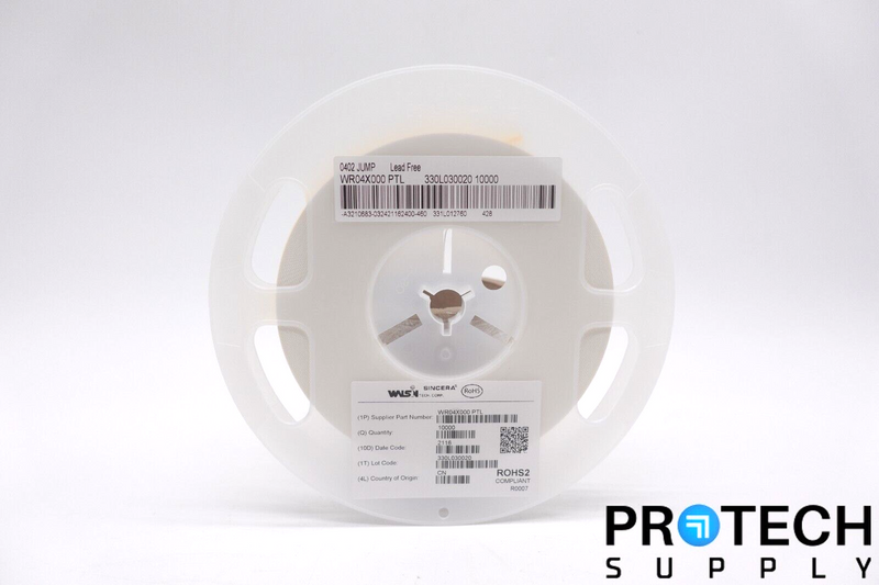 Load image into Gallery viewer, 10,000/Reel Walsin WR04X000 PTL Jumper Chip Thick Film Resistor NEW & WARRANTY