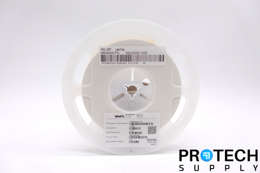 10,000/Reel Walsin WR04X000 PTL Jumper Chip Thick Film Resistor NEW & WARRANTY
