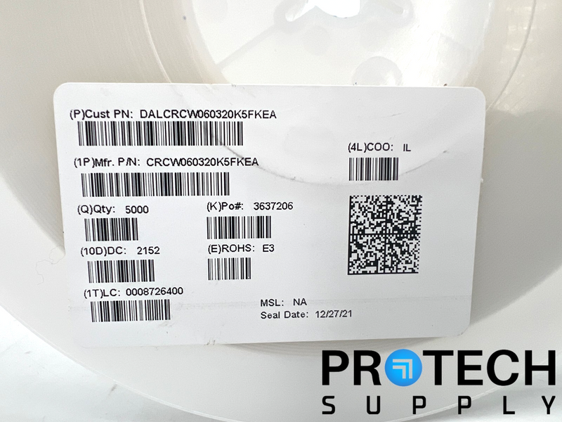 Load image into Gallery viewer, (5000 Per Reel) Vishay Dale CRCW060320K5FKEA Chip Resistor NEW with WARRANTY